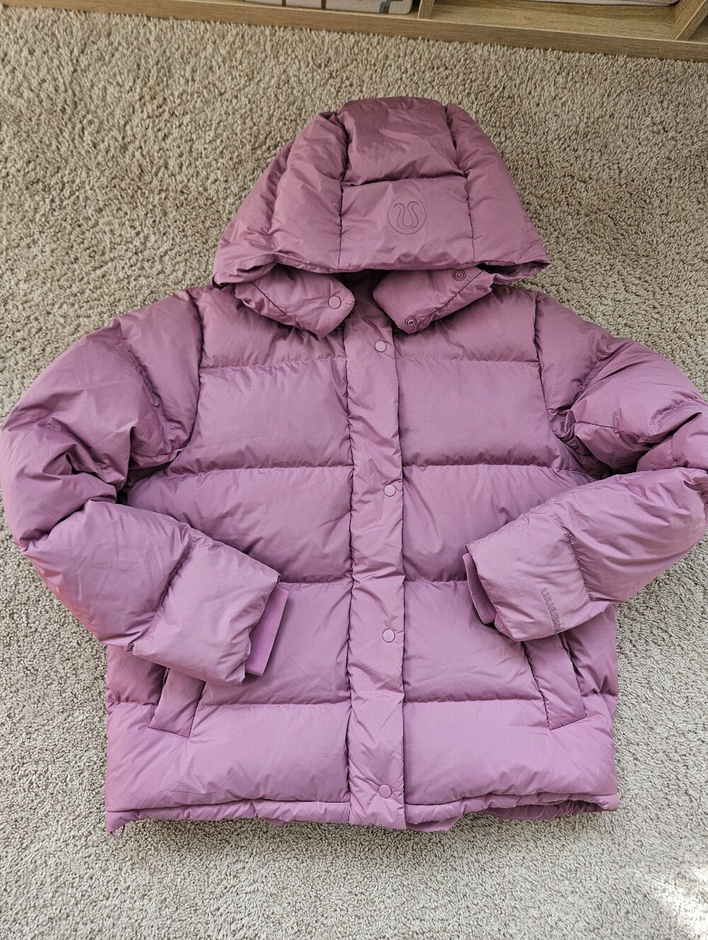 Lululemon Wunder Puff Jacker Dusty Pink Size 12